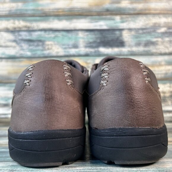 ABEO Smart System Loafer Shoe Womens Size 7.5 Brown Leather Round Toe Adjustable - Picture 6 of 13